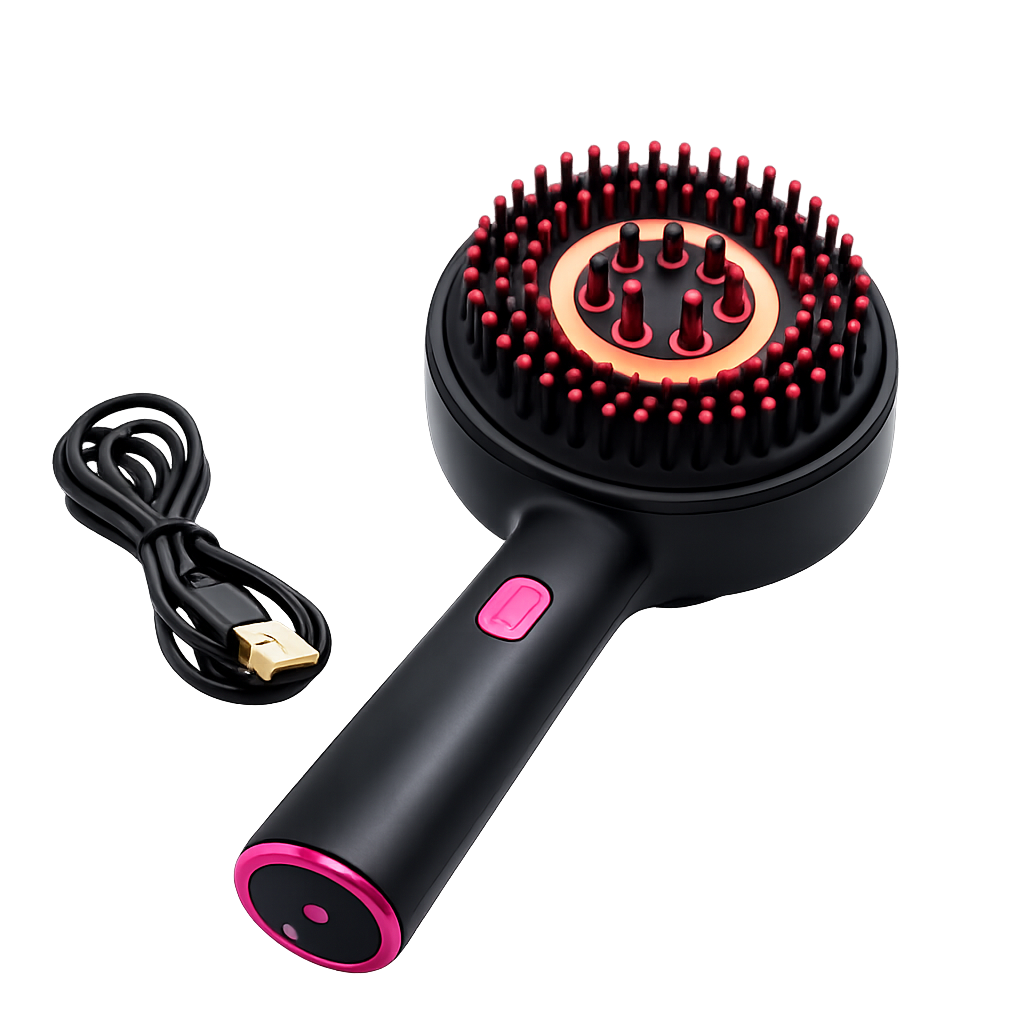 Peine de masaje Prosesional con masaje y vibración electrica